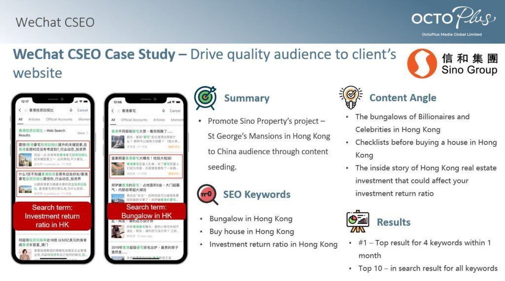 CSEO Content Seeding - Sino Group