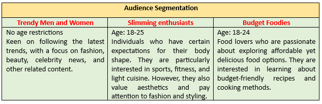 XHS Weight loss and fitness Audience Segmentation