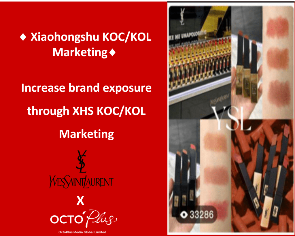 Xiaohongshu KOC marketing - YSL