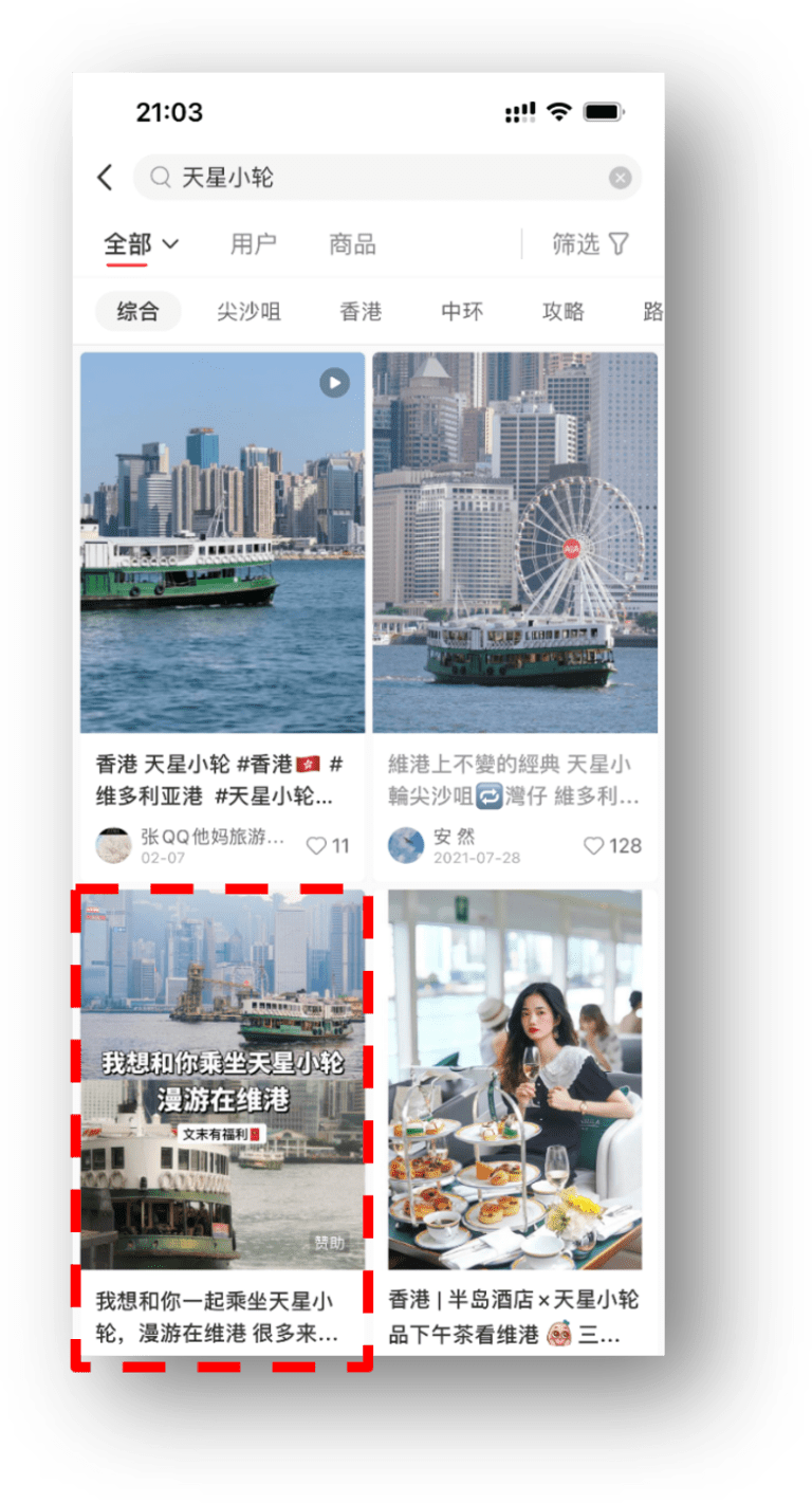Xiaohongshu Paid Ads - Star Ferry 2