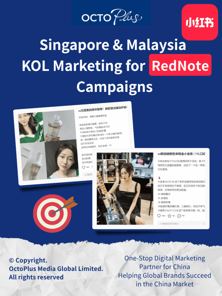 Singapore & Malaysia KOL Marketing for RedNote Campaigns